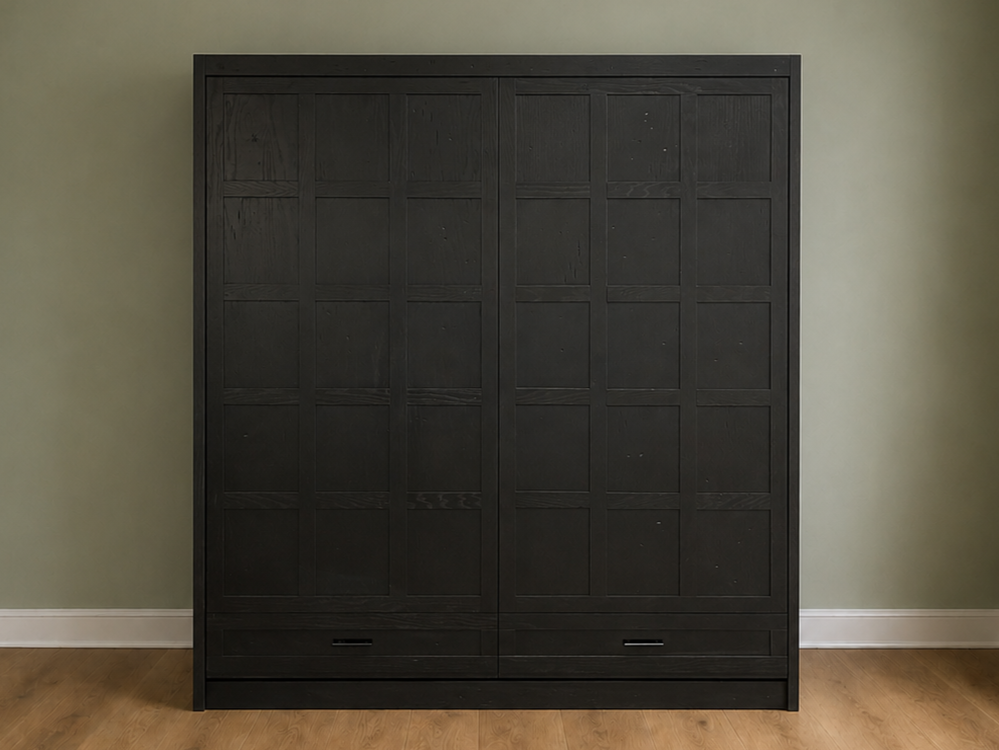King Checker Murphy bed 1130-0125