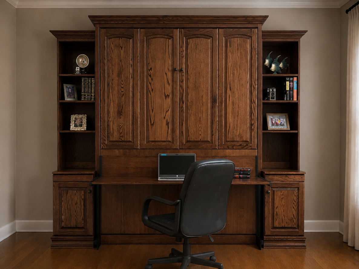 Bullock Murphy Bed with Stay Level Desk #1216-0823