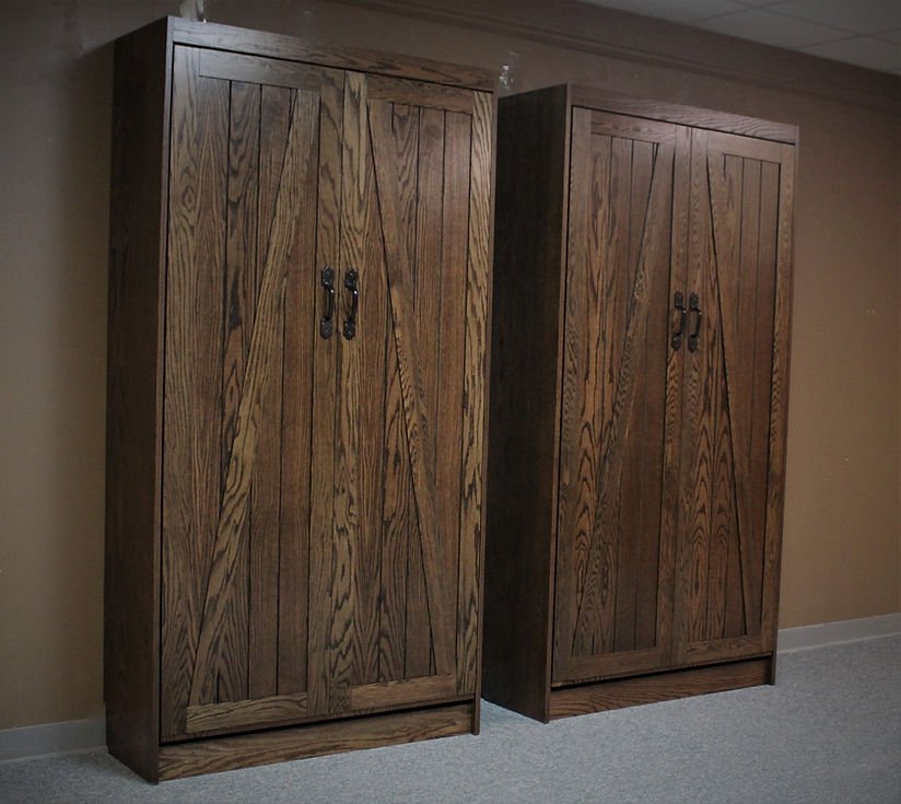 Barn Door Murphy Bed Style #1119-1218