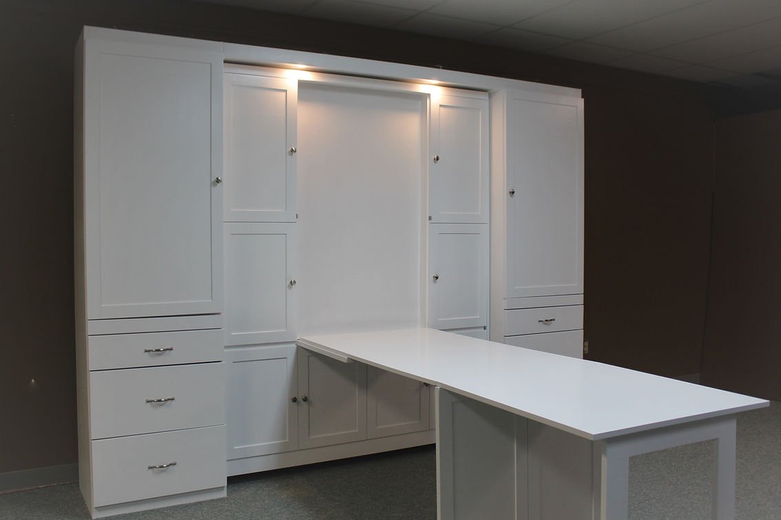 Double Fold Murphy Bed Desk Style #138-1018