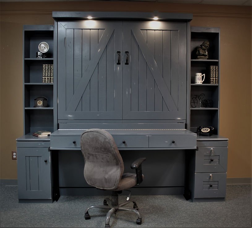 Vanity Barn Door Murphy Bed Style #1219-0819