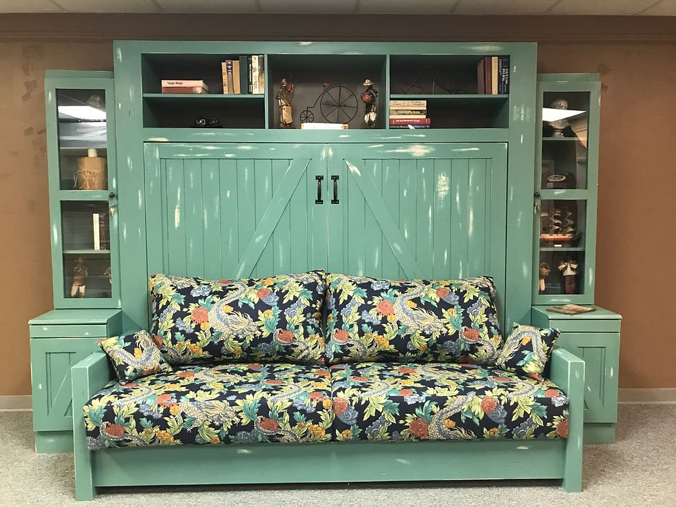 Sofa Barn door Murphy Bed Style #1519-0917 Configuration 1