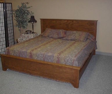 Panel Platform Bed | Dark