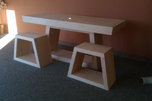 Trapezoid Table