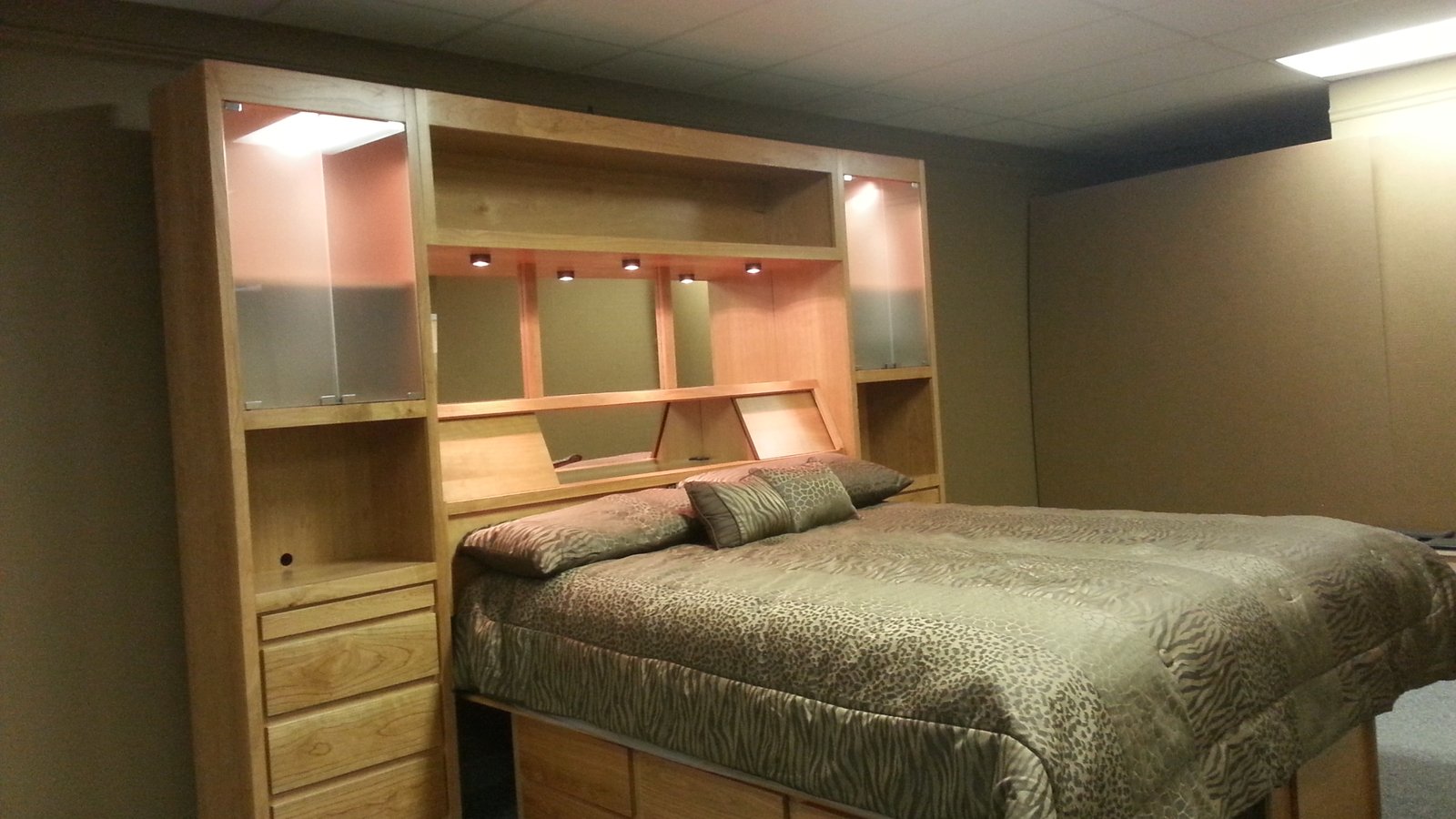 Cherry Wall Unit with a Secret