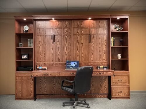 The Frank Lloyd Wright Inspired King-Size Murphy Bed