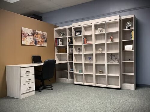 The All New Murphy Bed with Integrated Bookcases
