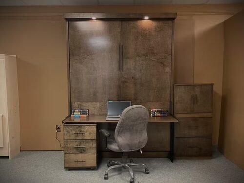 Totally Customized Home Office Murphy Bed
