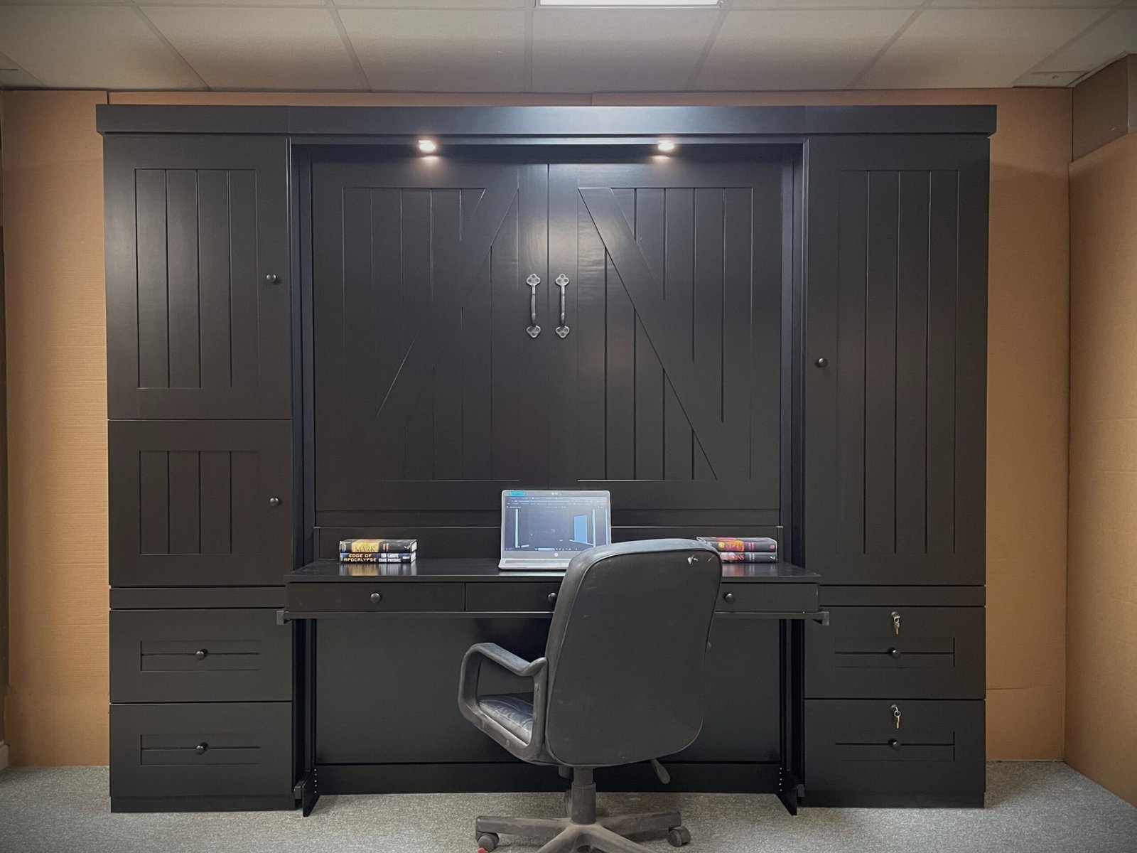 Barn Door Murphy Bed Style 1219-1223