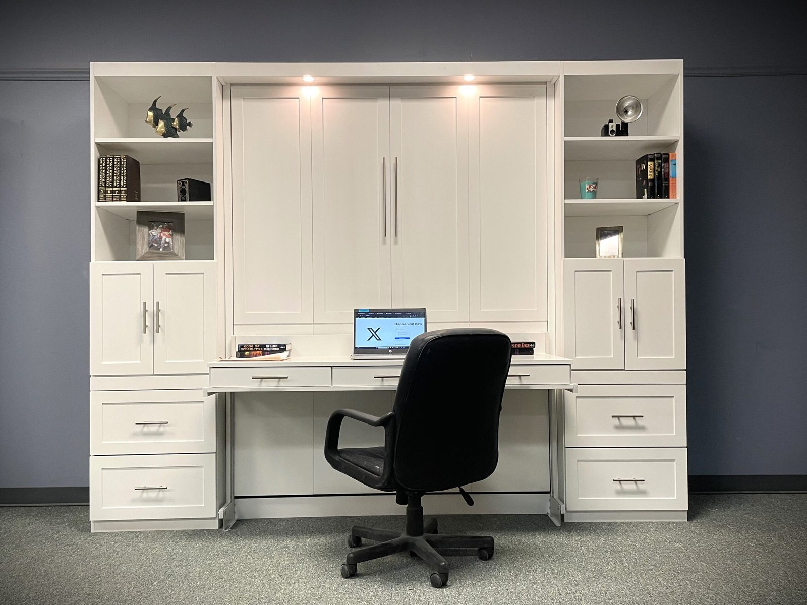 Templeton with Three Drawer Desk Style #123-1023f