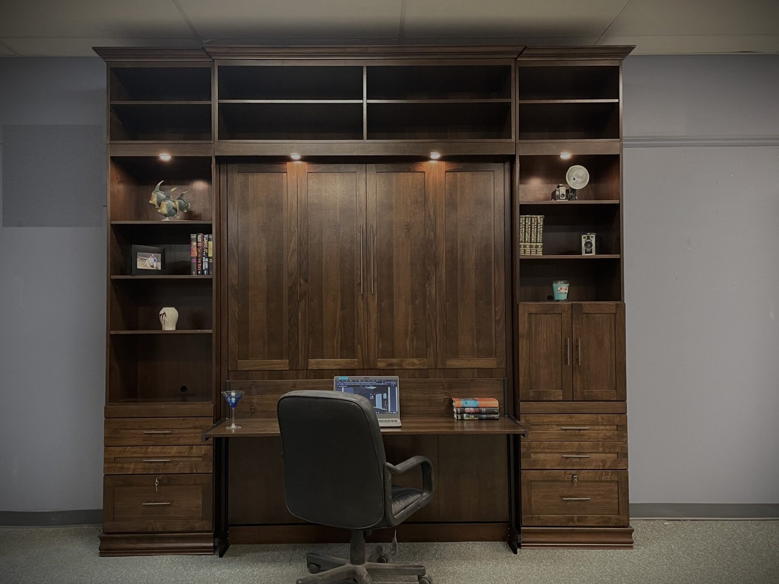 Templeton Murphy Bed with Stay Level Desk Style #123-1123c