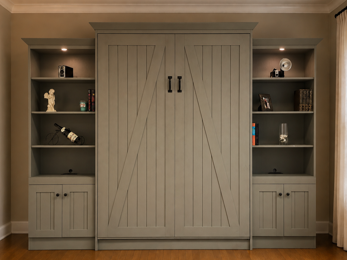 Barn Door Murphy Bed Style #1119-0223