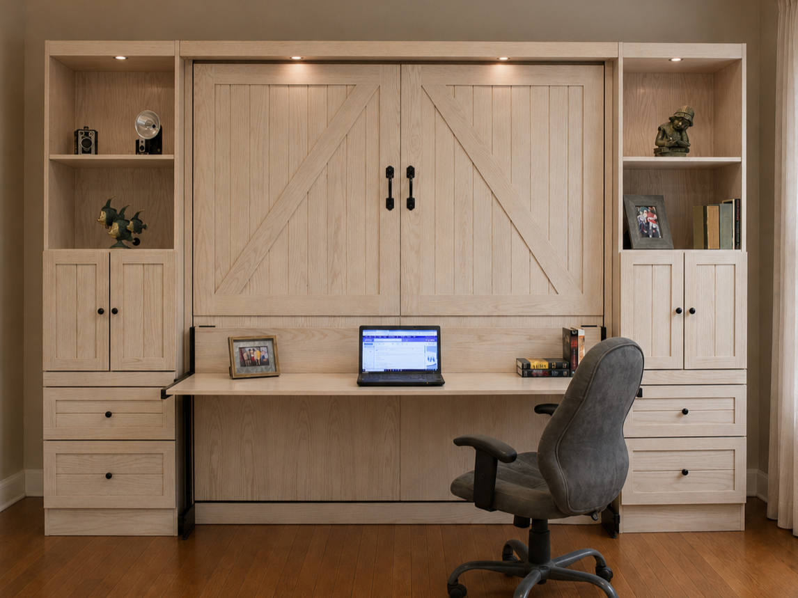 Barn Door Murphy Bed Style #1119-0421