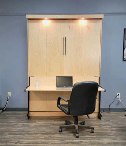 How can a modern Murphy office bed help you create a distraction-free workspace at home?