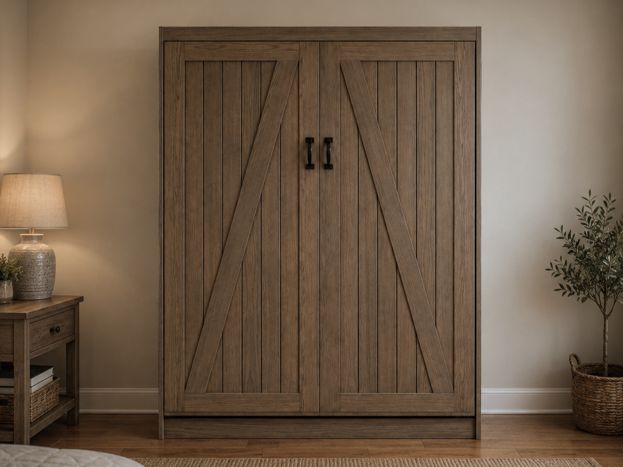 Barn Door Murphy Bed Style #1119-0918
