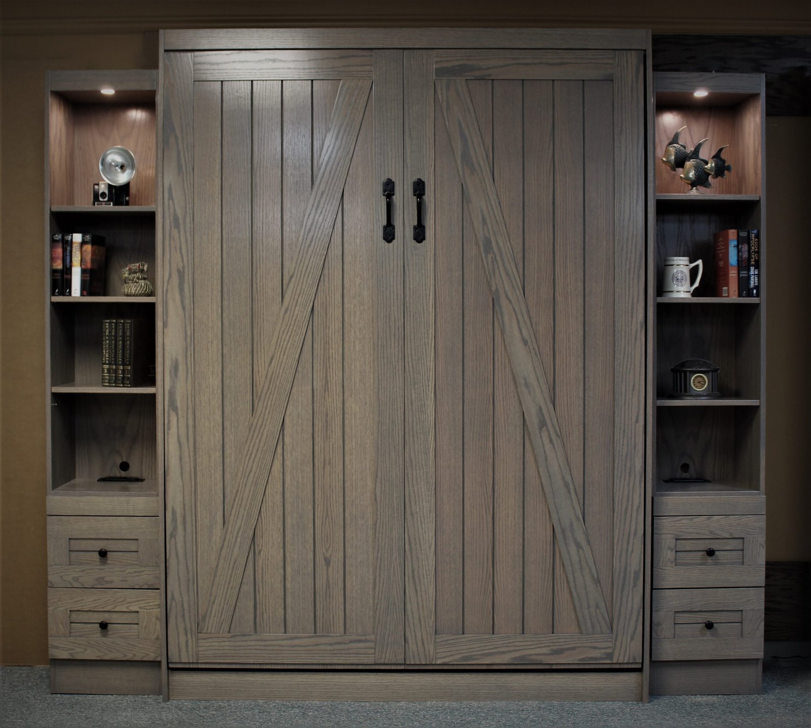Barn Door Murphy Bed Style #1119-1020