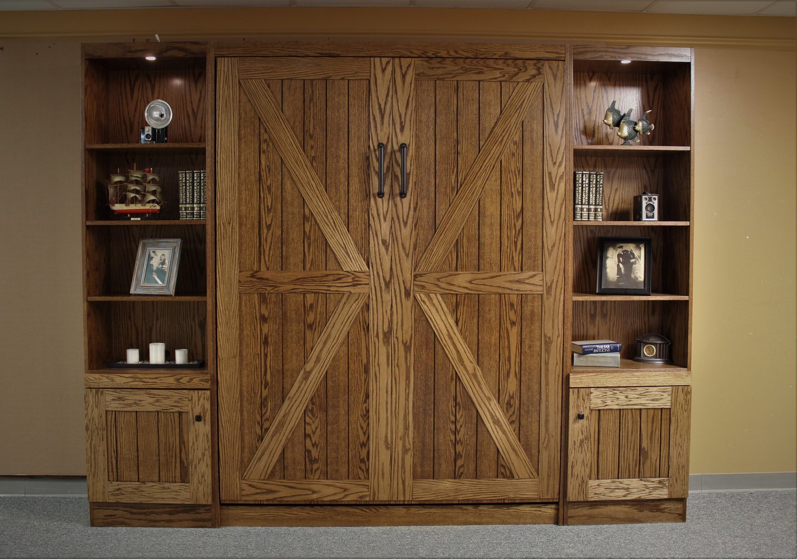 Barn Door Murphy Bed Style #1119-1120