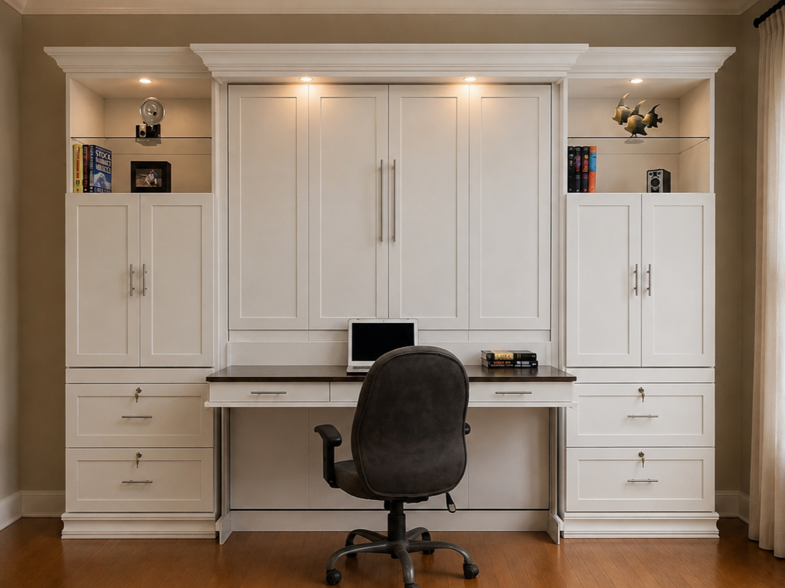 Two-Tone Murphy Bed 123-0126c