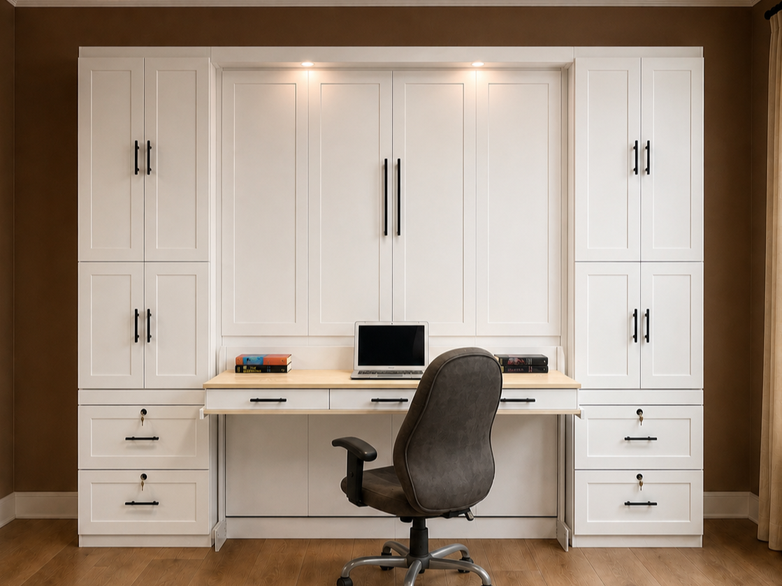 Two-Tone Murphy bed 123-0324e