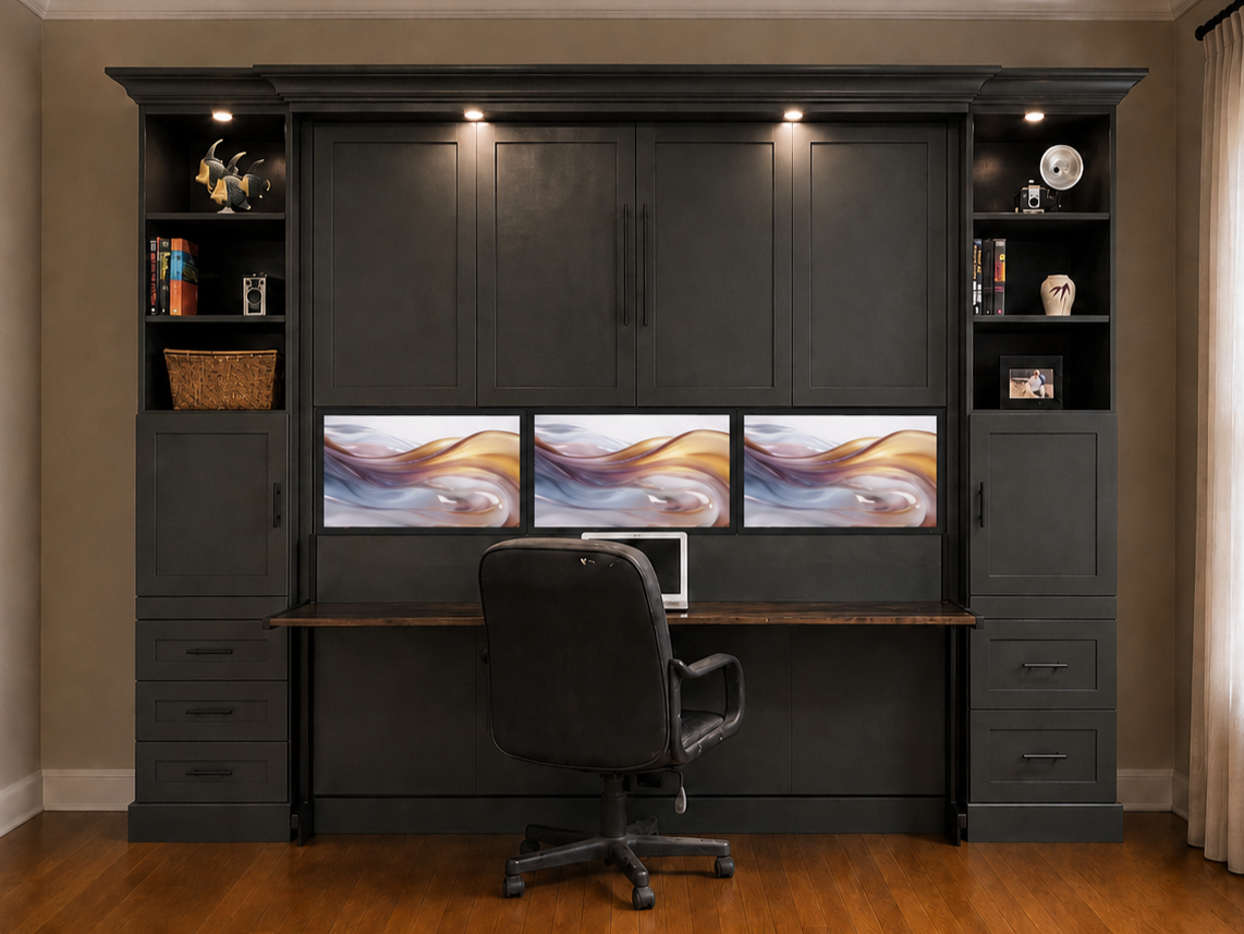 Two-Tone Monitor Murphy bed 123-0625b