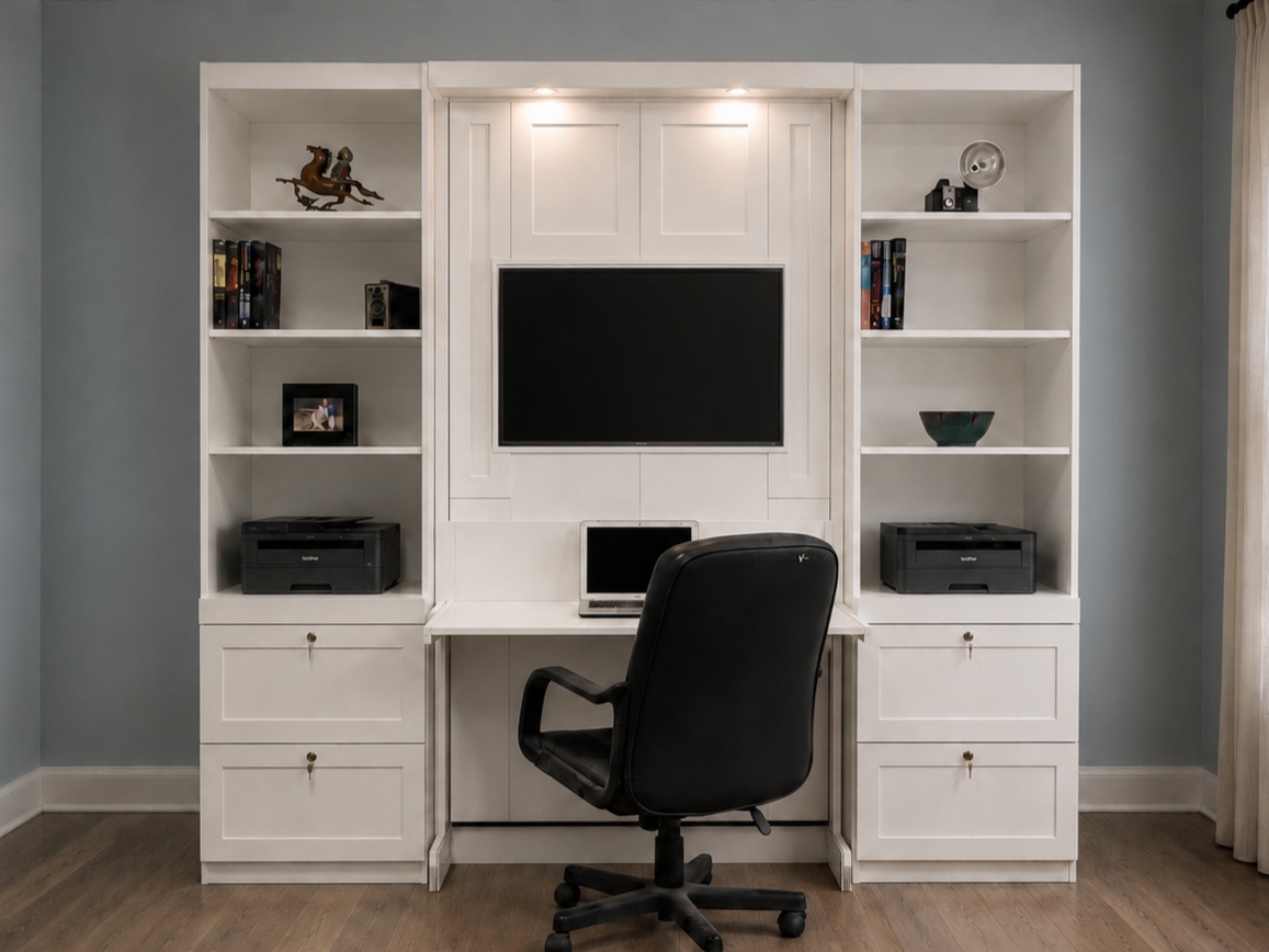 Twin Monitor Murphy Bed 123-0925d