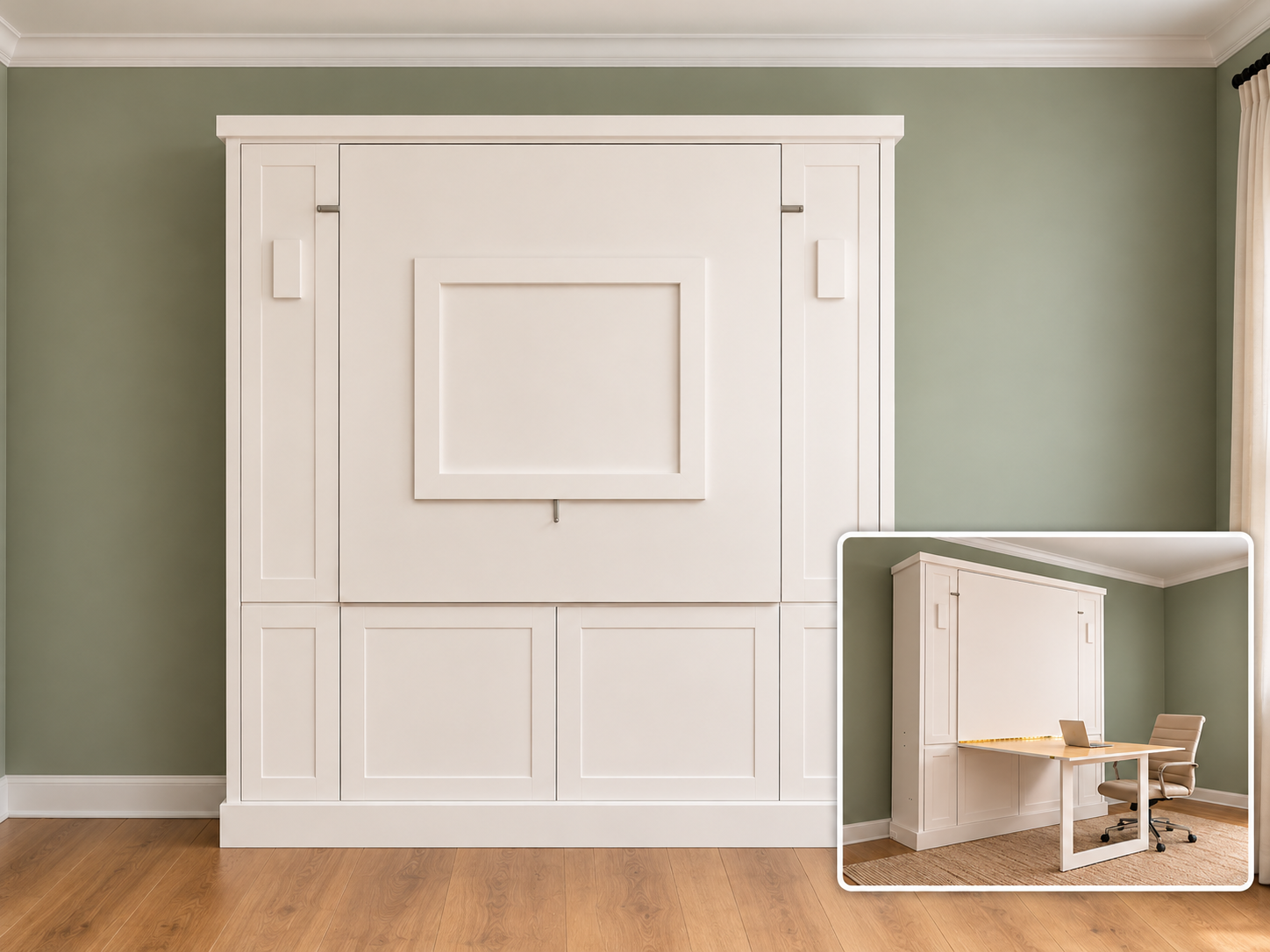 Shaker Style Hudson Bay with Fold Up Desk