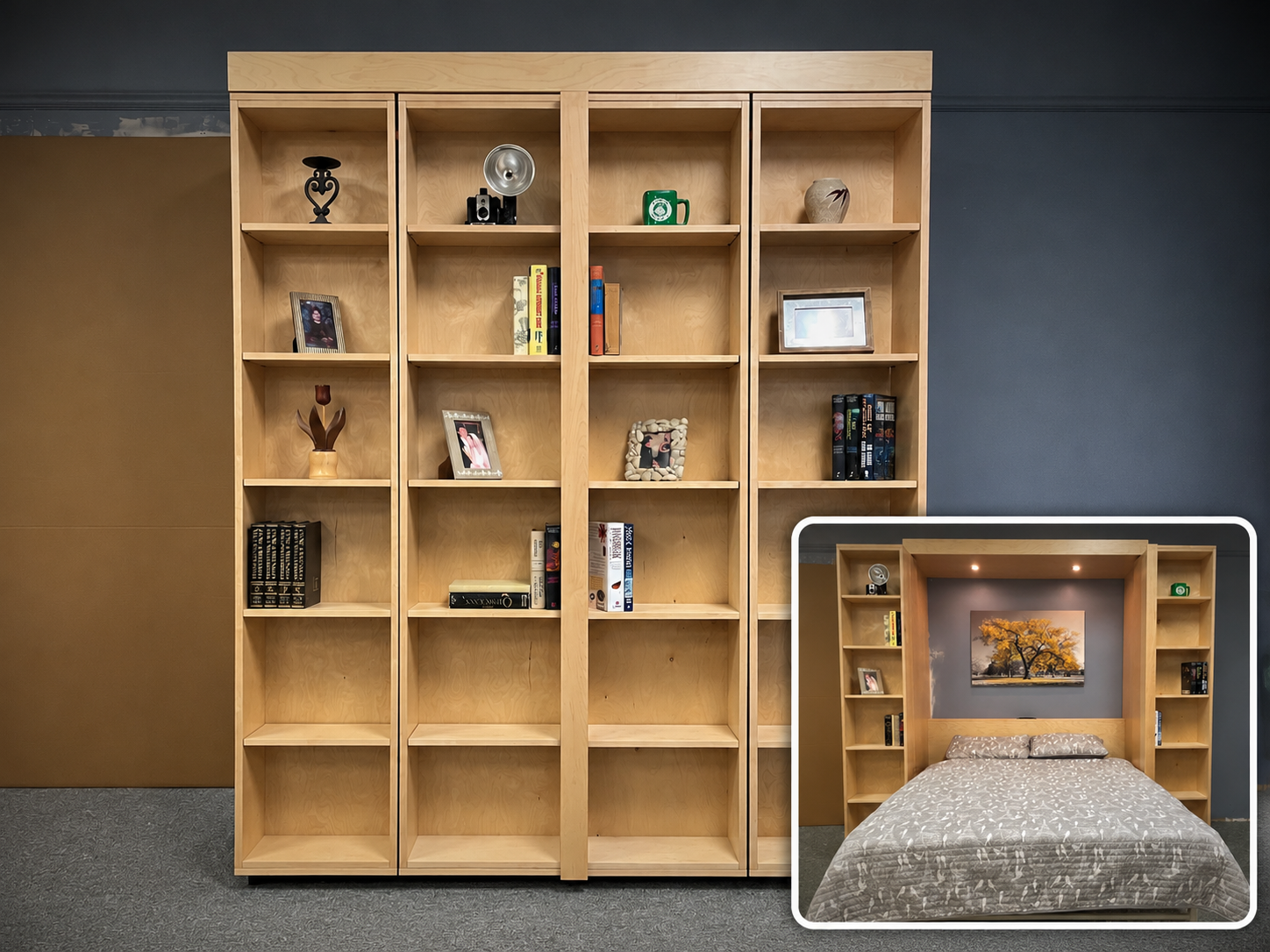 Bookcase Murphy Bed