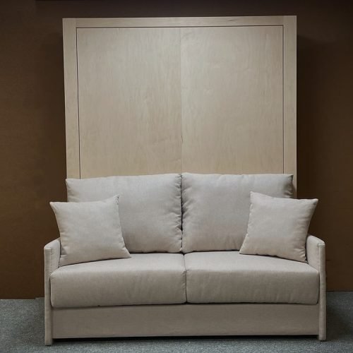 Murphy bed and sofa with the bed closed  Modern Arm Murphy Bed Sofa with the bed up.