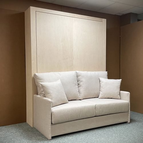 Murphy bed closed with sofa, Modern Arm Murphy Bed with bed closed.